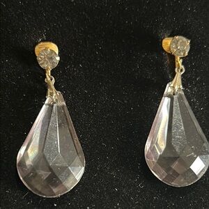 Vintage Black Drop Earrings